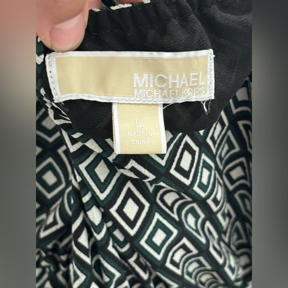 ✨ MICHAEL Michael Kors Maxi Dress – Green, White & Black, - Picture 6 of 14